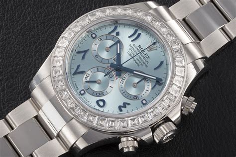 rolex daytona blue arabic dial